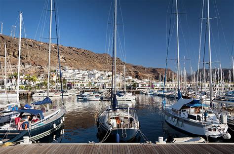 Puerto De Mogan Harbour Photograph By Jorg Greuel