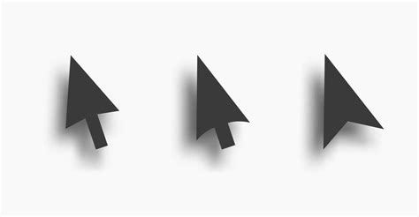 Vector computer arrows set isolated on white background. realistic 3d vector 8078981 Vector Art ...