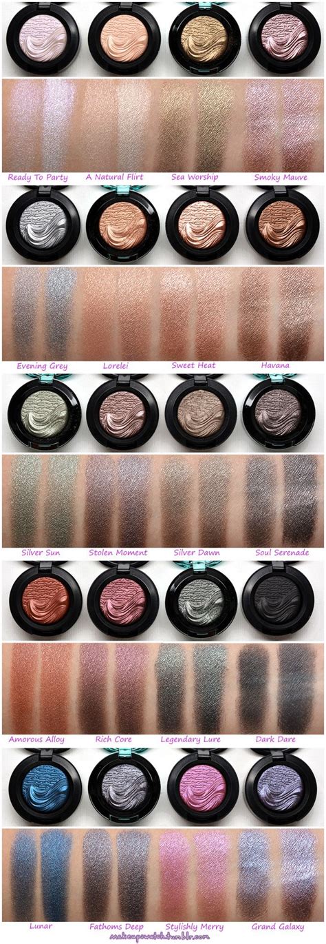 Mac Extra Dimension Eye Shadows Mac Eyeshadow Swatches Eyeshadow Mac Single Eyeshadow