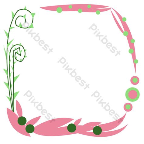 Pink Border Cartoon Illustration Png Images Psd Free Download Pikbest