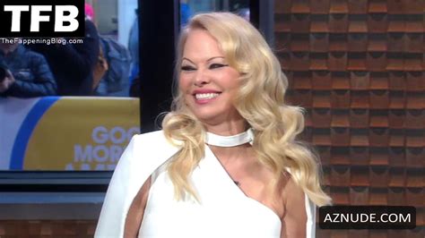 Pamela Anderson Sexy Seen Flaunting Her Hot Figure At Good Morning America Aznude