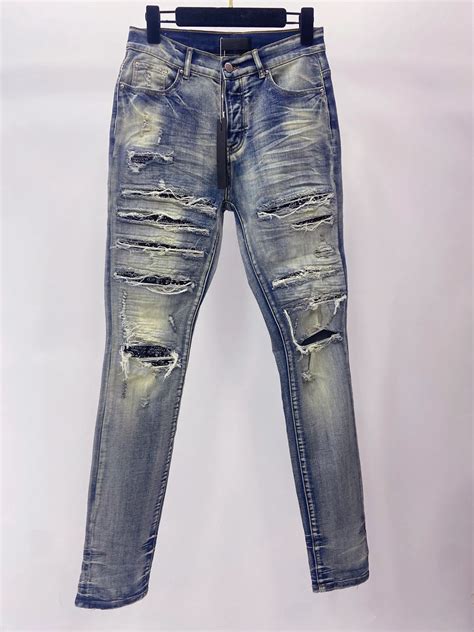 2023 The Latest Fashion Mens Jeans Handsome Street Hip Hop Hole Style ...