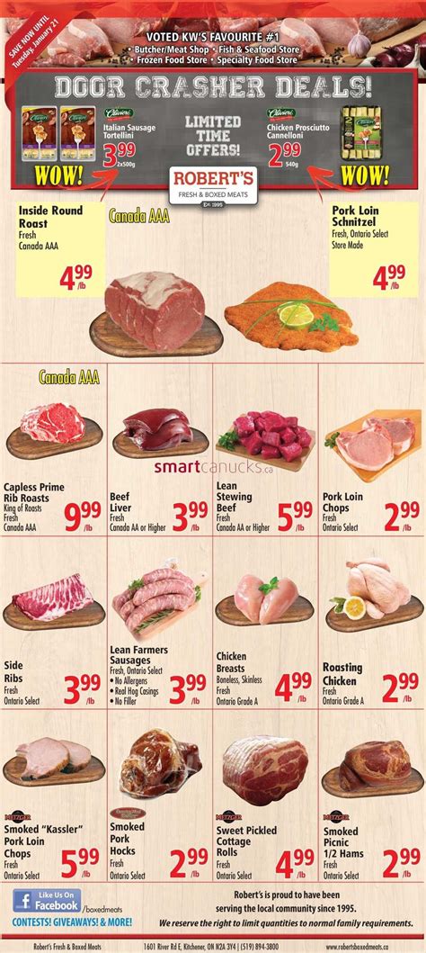 Robert S Fresh And Boxed Meats Flyer January To