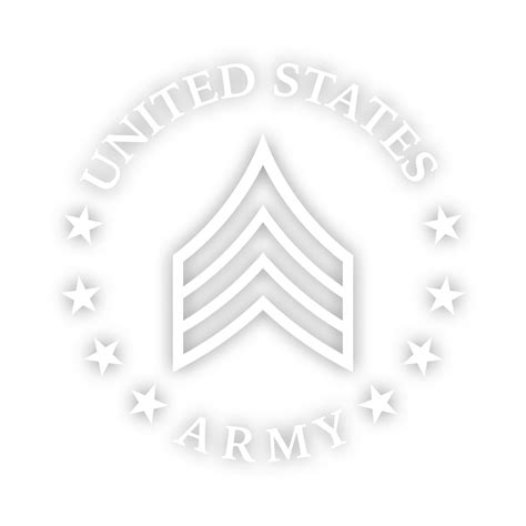 E 5 Sergeant Us Army Rank Sticker Decal Die Cut Self Adhesive Vinyl