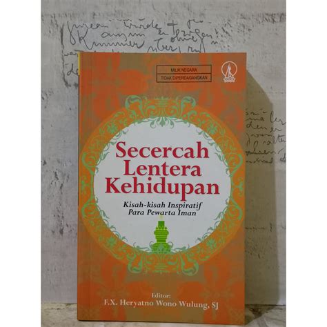 Jual Buku Kristen Katolik Secercah Lentera Kehidupan Shopee Indonesia