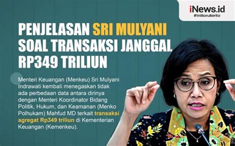 Infografis Penjelasan Sri Mulyani Soal Transaksi Janggal Rp Triliun