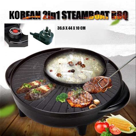 Hot Saleskorean In Steamboat Bbq Electric Grill Picnic Eloyciloyshopii Shopee Malaysia