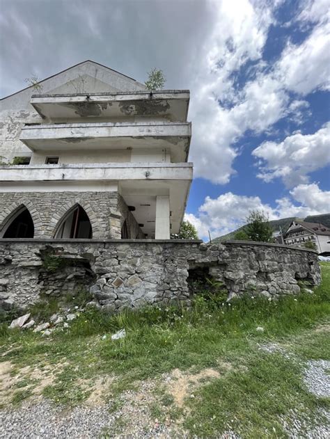 Abandoned communist era hotel in Borsa, Bistrita Nasaud county, Romania ...
