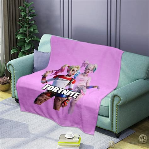 Fortnite Harley Quinn Fleece Blanket Prestige Life