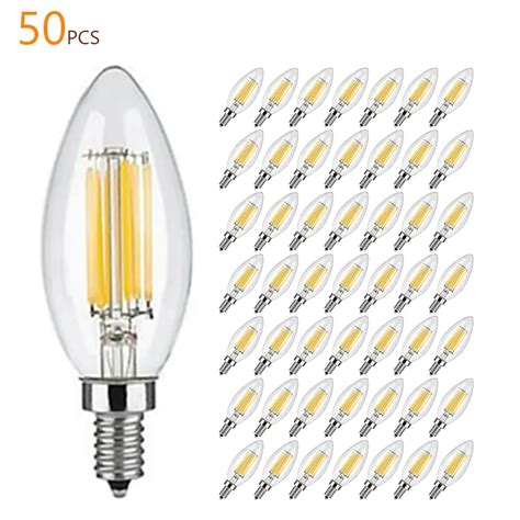 Lâmpada Led Dimerizável C35 6w E12 E14 Filamento Vela 2700k