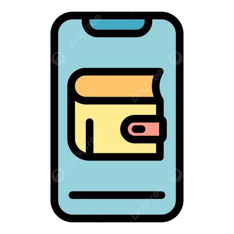 Mobile Wallet Vector Art PNG Mobile Wallet Icon Color Flat Cellphone