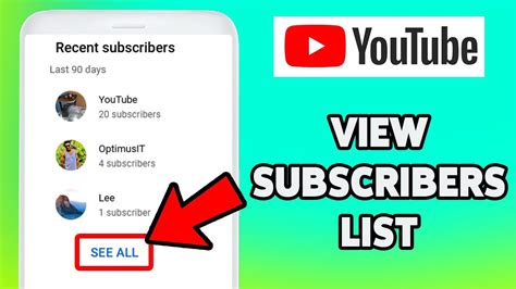 How To See Your Subscribers On YouTube 2024 View Subscribers List On