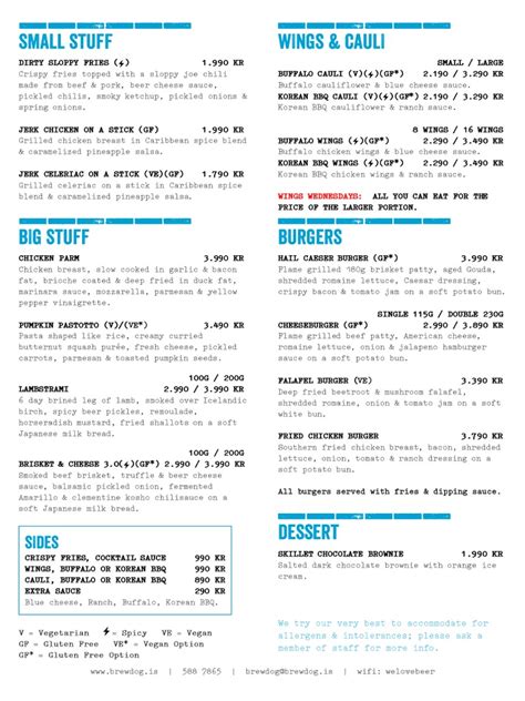 Brewdog Menu Pdf