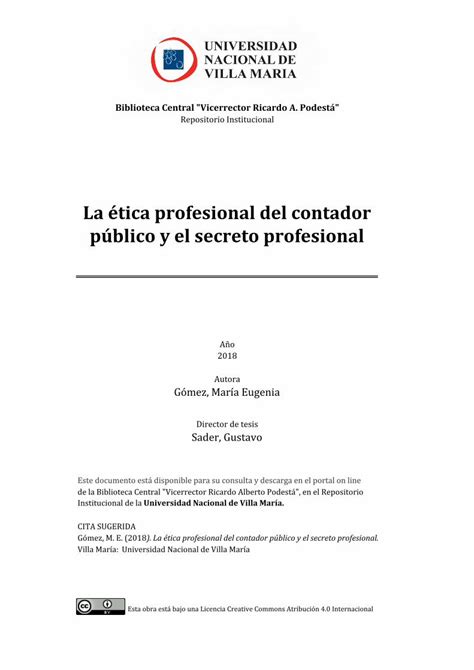 PDF La ética profesional del contador público y el secreto DOKUMEN TIPS