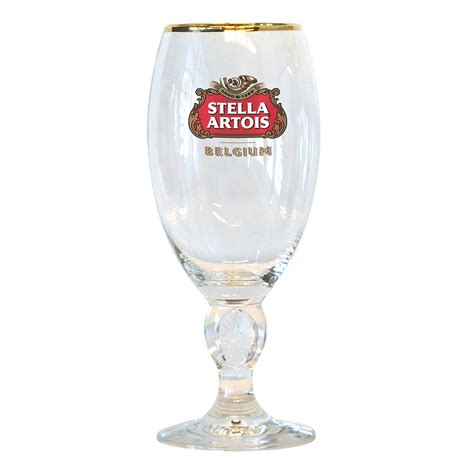 Stella Artois Gold Rimmed Chalice Glass