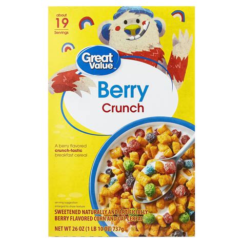 Great Value Berry Crunch Breakfast Cereal 26 Oz