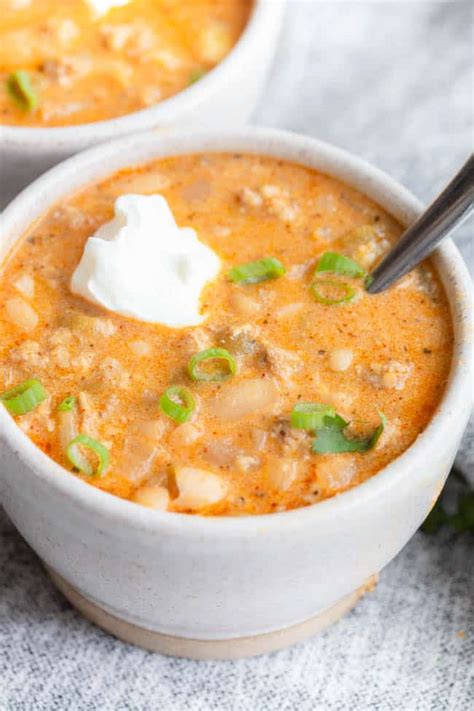 Creamy White Turkey Chili Greens And Chocolate