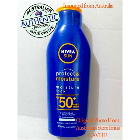 Nivea Sun Protect And Moisture Lotion Spf 50 Very High 400ml Imported From Australia Shopee