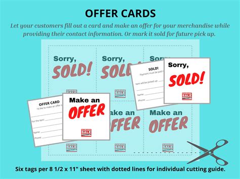 Garage Sale Sign Kit DIY Printable Digital Download With Social Media ...