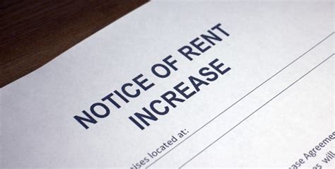 raising rent     increase rent  year