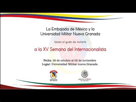 XV SEMANA DEL INTERNACIONALISTA UMNG YouTube