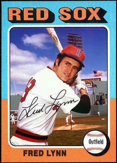 When Topps Had Base Balls Dedicated Rookie Cards Fred Lynn