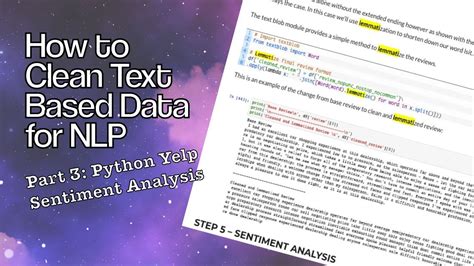 How To Clean Text Based Data For Nlp Part 3 Python Yelp Sentiment