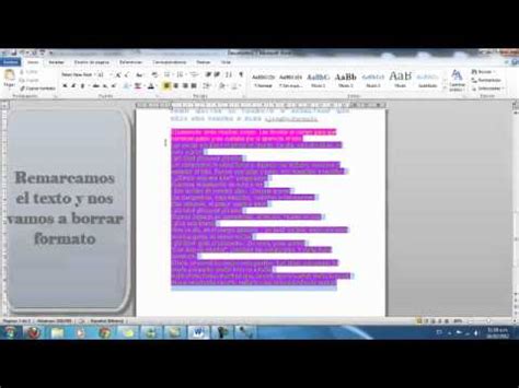 Como Quitar Letras Resaltadas O Quitar Formato Y Ordenar Texto En
