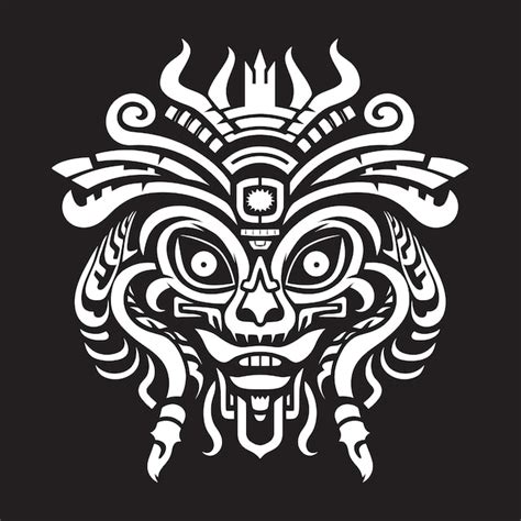 Representación de la cultura azteca Quetzalcoatl Icono Emblema