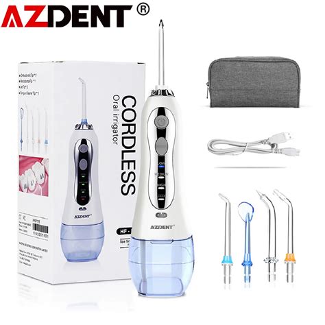 Azdent Irrigador Oral Recargable Por Usb Limpiador Dental Port Til