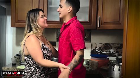 Horny Milf Valentina Tejada Fucked In The Kitchen By Her Sons Best Friend