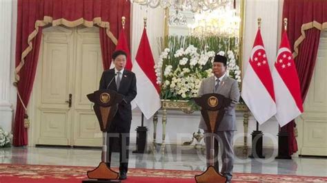 Prabowo Pm Singapura Bahas Pengaturan Wilayah Militer Dan Sejumlah Isu Bilateral