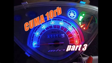 Modif Lampu Speedometer Yamaha Mio Part Youtube