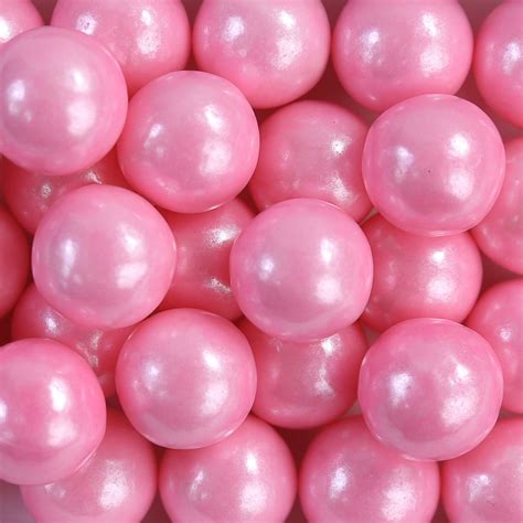 Confeito Sugar Beads Perolizados Rosa 14mm 100g Festas Da 25 Festas Da 25