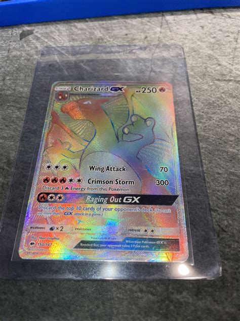 Mavin Charizard Gx 150147 Burning Shadows Secret Rare Rainbow