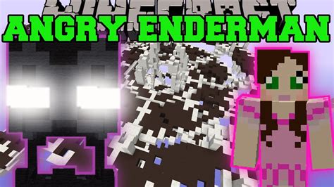 Minecraft Angry Enderman Game Flying Balls And Power Ups Mini Game Youtube