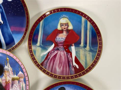 Collection Of Ten Mattel Barbie Collector Plates By Danbury Mint