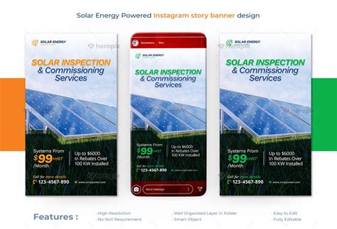 Solar Energy Powered Instagram Story Banner Design Heropik