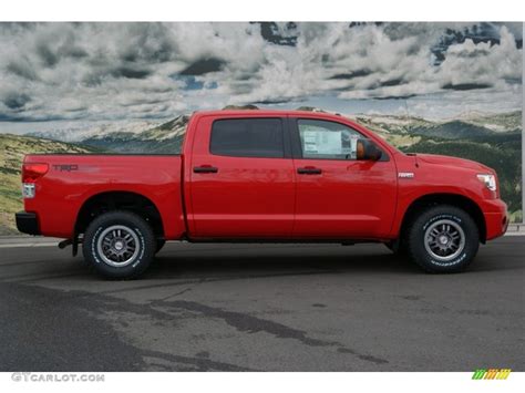 Radiant Red Toyota Tundra Trd Rock Warrior Crewmax X Exterior