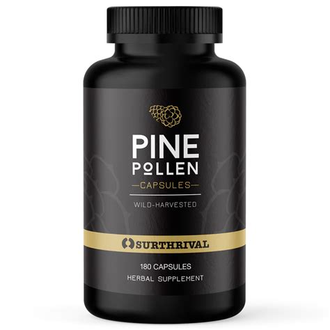 Surthrival Pine Pollen 180 Capsules Jing Organics