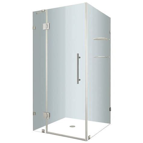 Aston Sen992 3336 10 Avalux Gs 33 Wide X 36 Deep X 72 High Frameless Hinged Shower