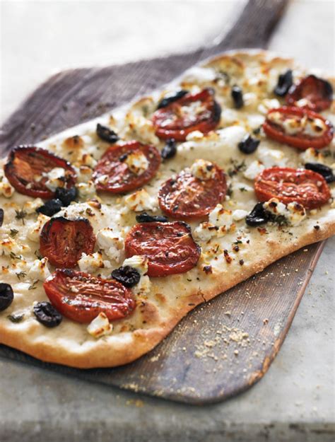 Flatbread With Feta Thyme And Oven Roasted Tomatoes Williams Sonoma