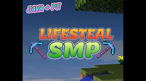 Minecraft Live Stream Lifesteal Smp Java Pe Youtube