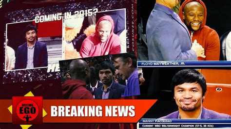 Floyd Mayweather And Manny Pacquiao At Miami Heat Game Face To Face Same