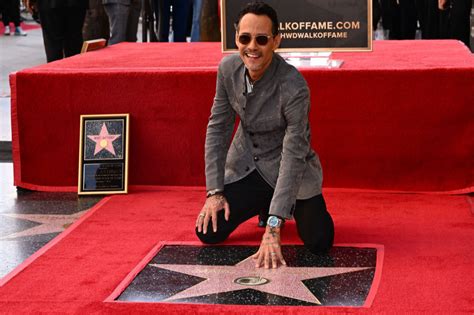 Marc Anthony Unveils Star On Hollywood Walk Of Fame