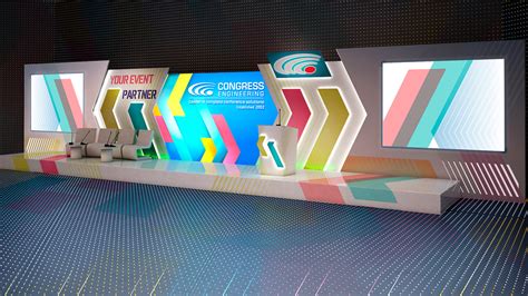 3d Project Corporate Event Stage Design Behance