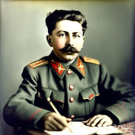 Young Stalin Childhood Portrait in Vibrant Color | Dalle3 AI