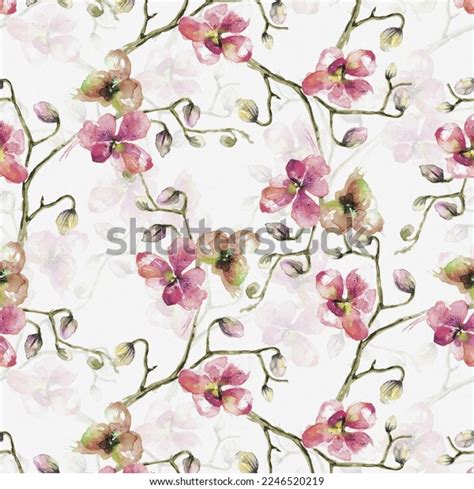 Flower Allover Pattern Digital Background Stock Illustration 2246520219