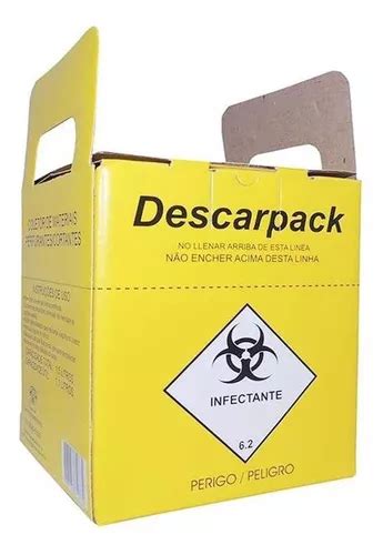 Caixa Coletora Para Material Perfurocortante Descarpack 1 5 Litros