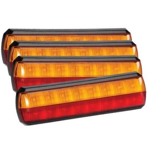 Narva 10 30v Model 38 Led Slimline Rear Stoptail And Direction Indicator Lamp 4 Packs